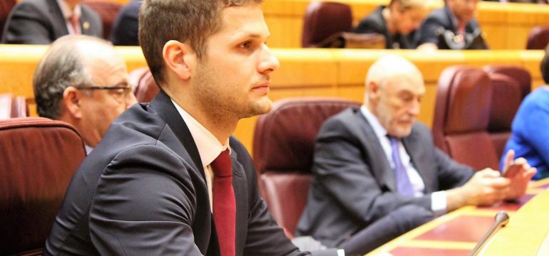 DANIEL SIMANCAS EN EL SENADO